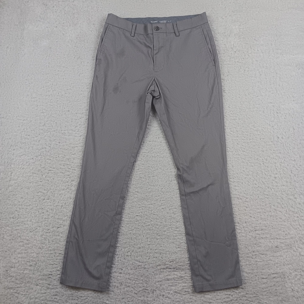 Old Navy Ultimate Skinny Built-In Flex Chino Pant Mens 30x30 Grey 584672-04